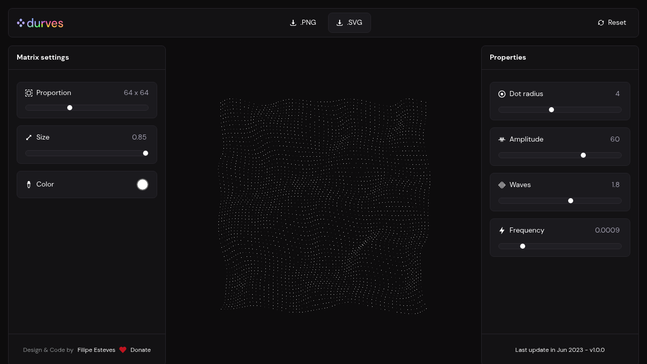 Screenshot of Durves website