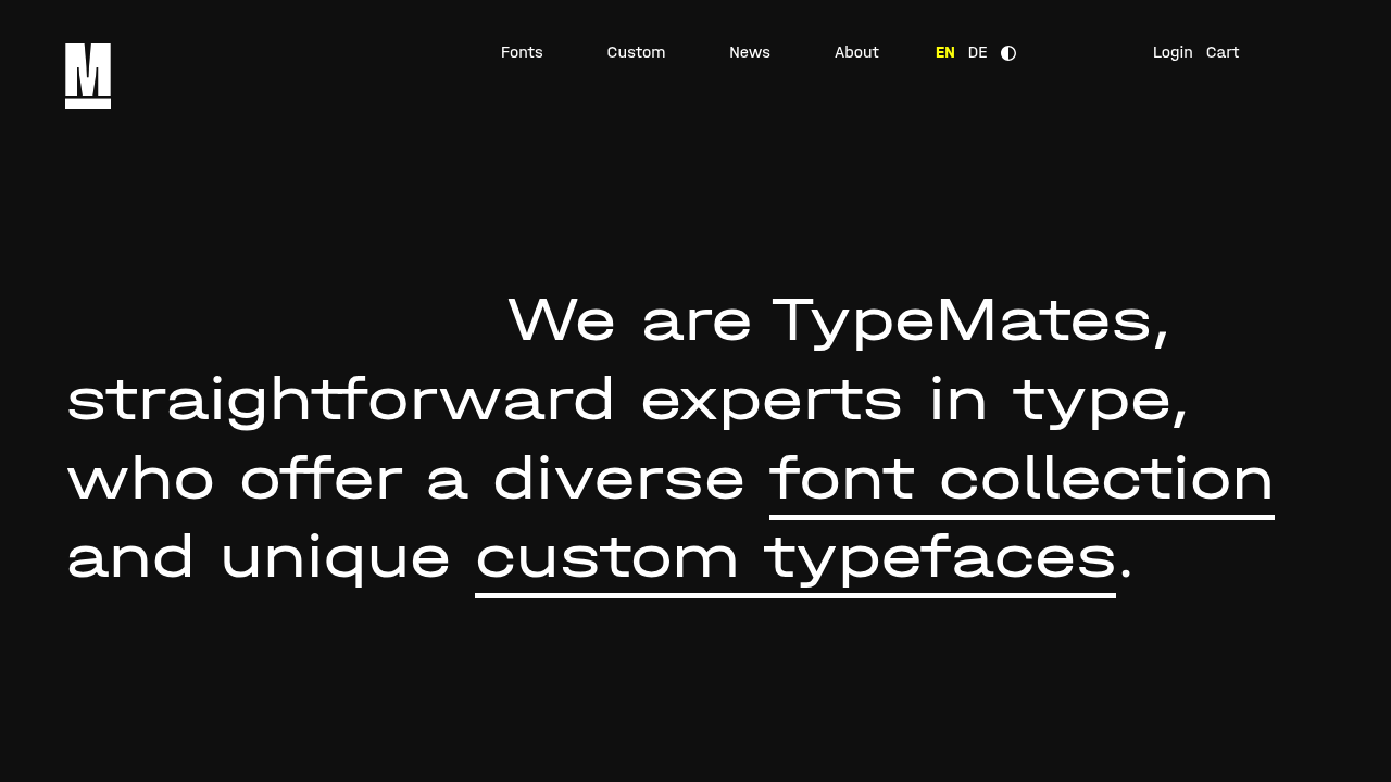 Screenshot of TypeMates website